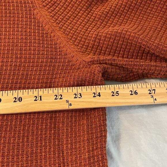 G.H. Bass Rust Waffle Weave Mock Neck Pullover Size XXL - Picture 3 of 5